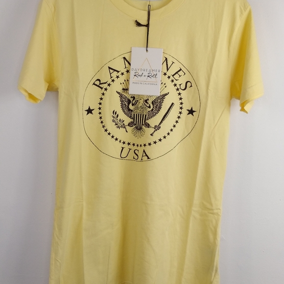 Daydreamer Revolve Yellow Ramones XS Top New - Picture 4 of 10